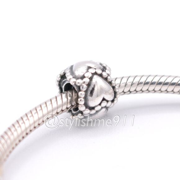 Authentic PANDORA Everlasting Love Charm - 790448 - Picture 4 of 9